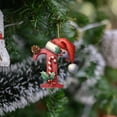 thumbnail image 1 of Personalized Acrylic Christmas Letter Ornament with Santa Hat Design - DIY Christmas Tree Decoration for Custom Holiday Hanging Decor(T), 1 of 6
