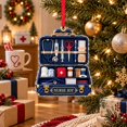 Tree Intital Personalized Acrylic Ornament, Nurse Christmas Medical Toolbox Tree ...
