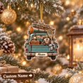 Tree Intital Personalized Acrylic Ornament, Fishing Otter Pickup Truck Tree Hanging ...