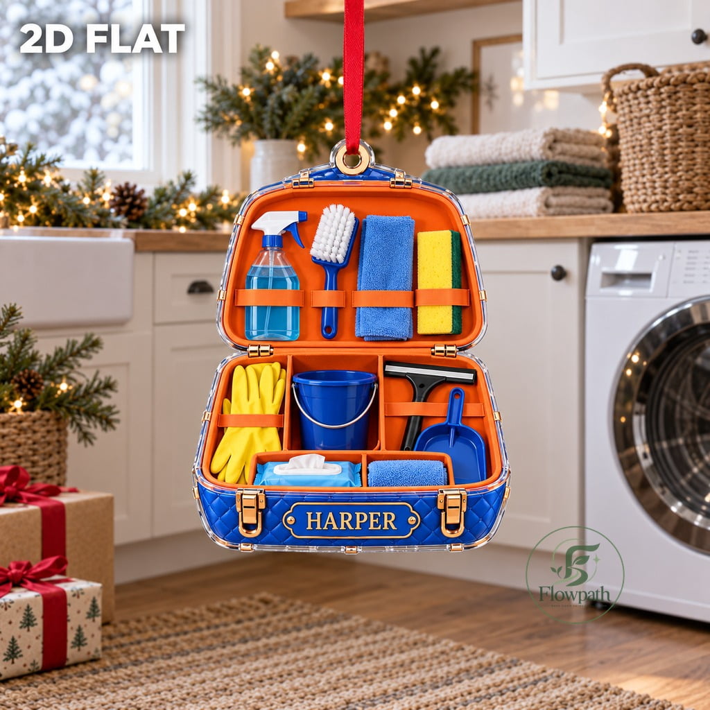 Personalized Acrylic Ornament House Cleaner Kit Window Hanging Gift for ...