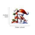 thumbnail image 1 of Personalized Acrylic Snowman Ornaments - Custom Name Christmas Tree Decorations with 3 Ribbons, Photo Gifts, Kids Room Decor, Holiday Window Hangings, 1 of 1