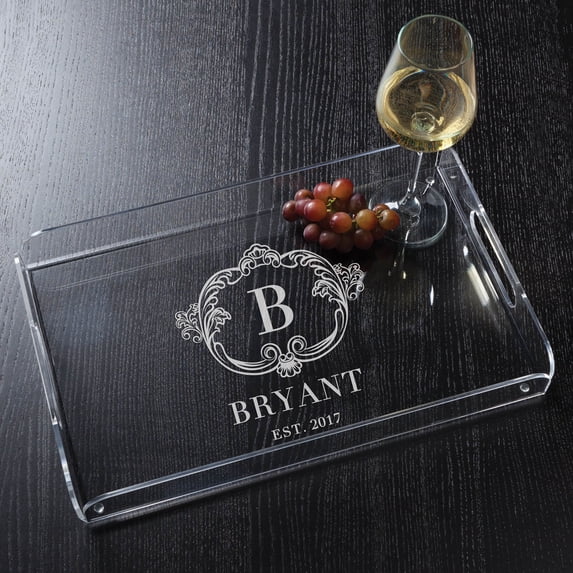 Personalized Acrylic Tray - Vintage Famjly
