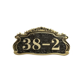 Personalized Address Plaque Custom House Number Sign Door Room Wall Mounted Acrylic Plate for Home Office Hotel Apartment Yard Or Mailbox (1-6 Character)