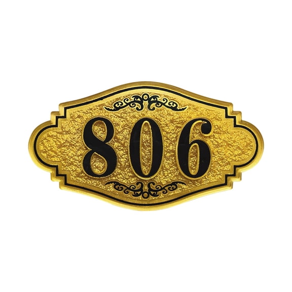 Personalized Address Plaque Custom House Number Sign Door Room Wall Mounted Acrylic Plate for Home Office Hotel Apartment Yard Or Mailbox (1-6 Character)