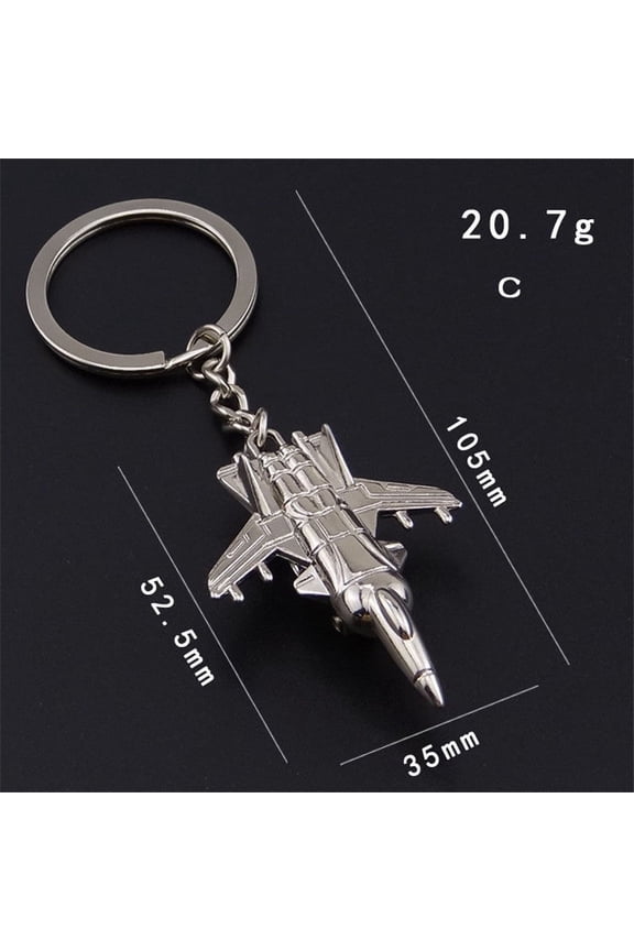 Personalized Aircraft Keychain Pendant: Creative Zinc Alloy Fighter Jet Model Accessory for Fashion Enthusiasts, Aviation Gifts