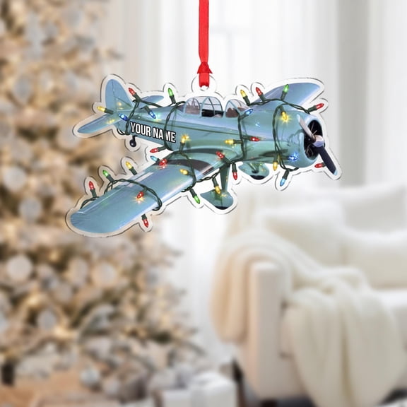 Personalized Train Acrylic Christmas Ornament 2025 with Lights Custom ...