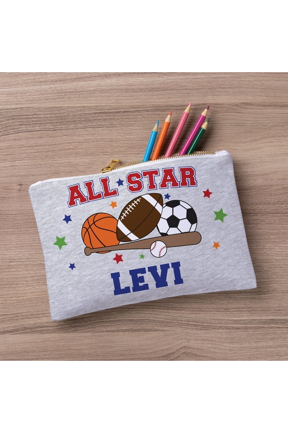 Personalized All Star Zipper Pouch