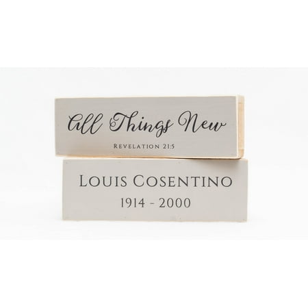 Personalized All Things New Bereavement Shelf Sitter