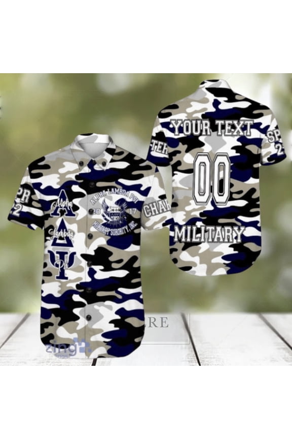 Personalized Alpha Lambda Psi Camo Hawaiian Shirt For Men And Women title
