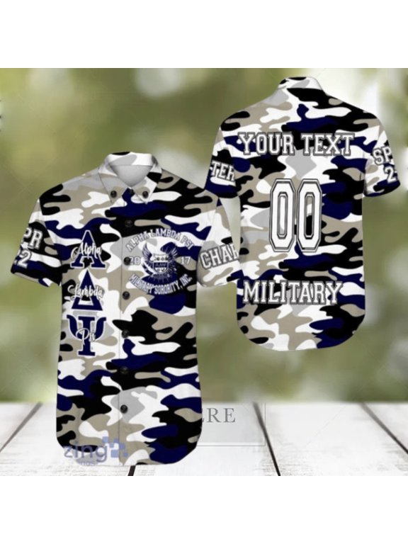 Personalized Alpha Lambda Psi Camo Hawaiian Shirt For Men And Women