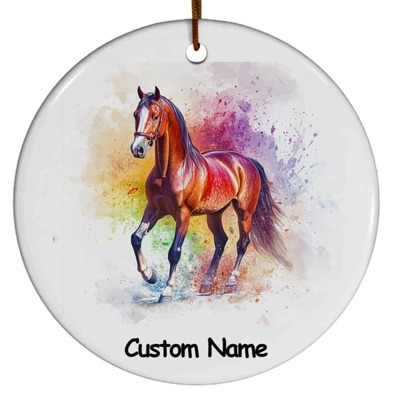 Personalized American Saddlebred Horse Ornament, Custom Ornament for Animal Lover, Ideal Gift for Men, Women, Best Friend, Gift for Christmas, Birthday, Father's Day, Mother's day