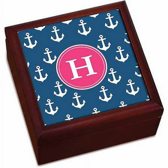 Personalized Anchors Away Keepsake Box