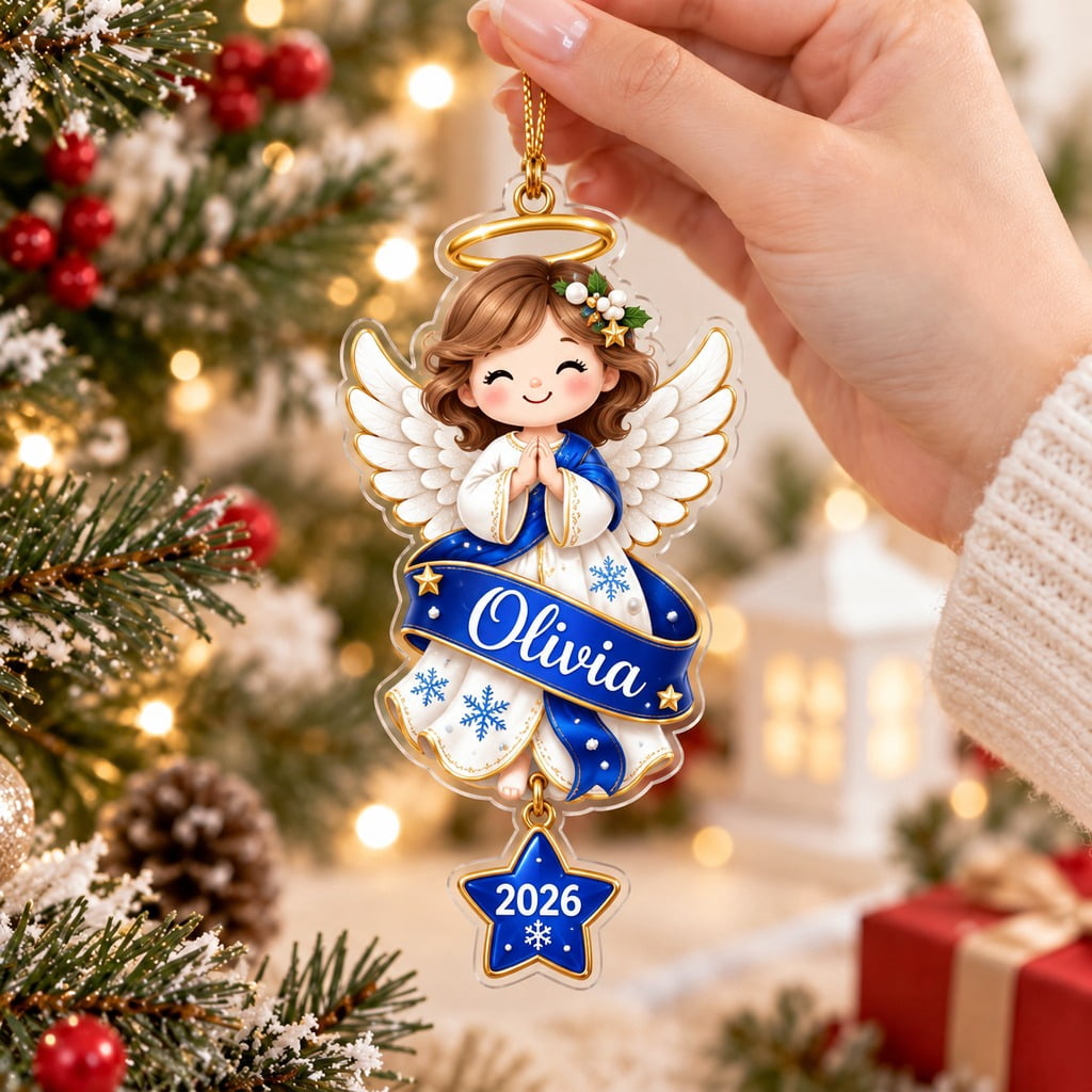 Personalized Angel Ornament Christmas Tree Keepsake Gift - Walmart.com