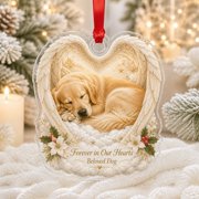 Personalized Angel Pet Photo Acrylic Ornament with Custom Name