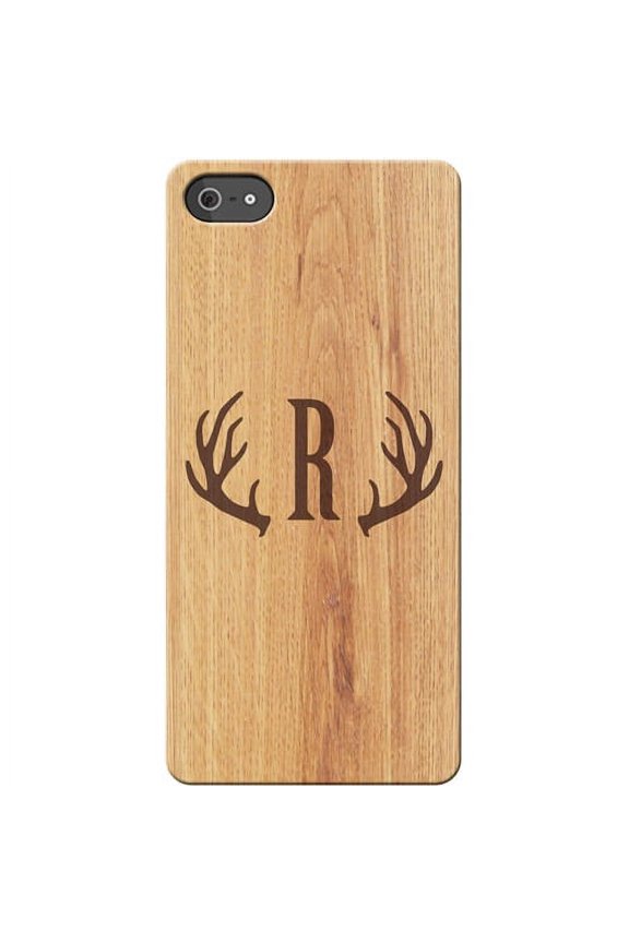 Personalized Antler Initial iPhone 5 Case