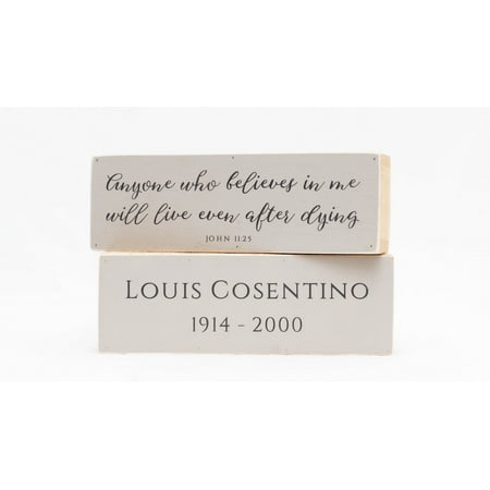 Personalized Anyone Who Believes In Me Bereavement Shelf Sitter