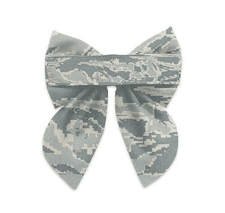 Personalized Army Hair Bow with Nametape, Air Force Marine Memorial Day and Veterans Day Gift Embroidery Name