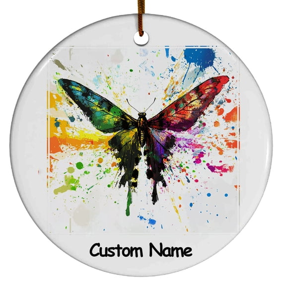 Personalized Atlas Moth Ornament, Custom Ornament for Animal Lover, Ideal Gift for Men, Women, Best Friend, Gift for Christmas, Birthday, Father's Day, Mother's day