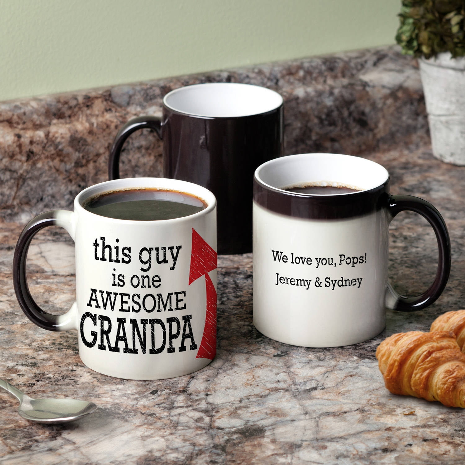 Personalized Awesome Grandpa 11 oz Color Changing Coffee Mug