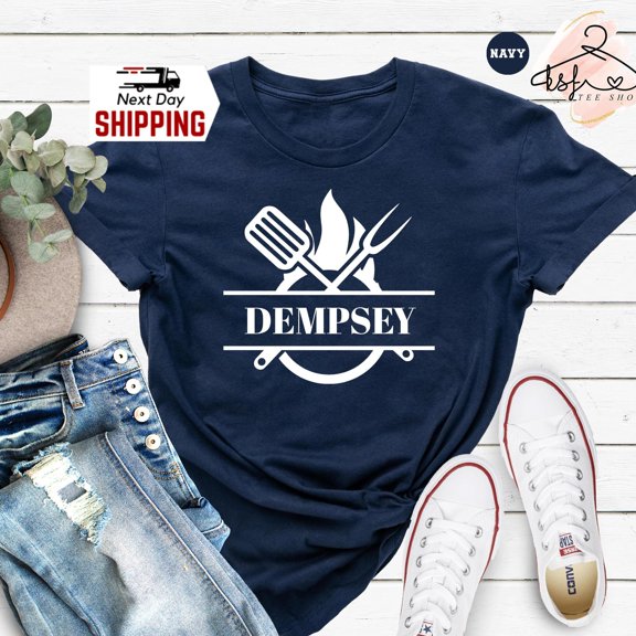 Personalized BBQ Party Gift Custom Grill Master Shirt