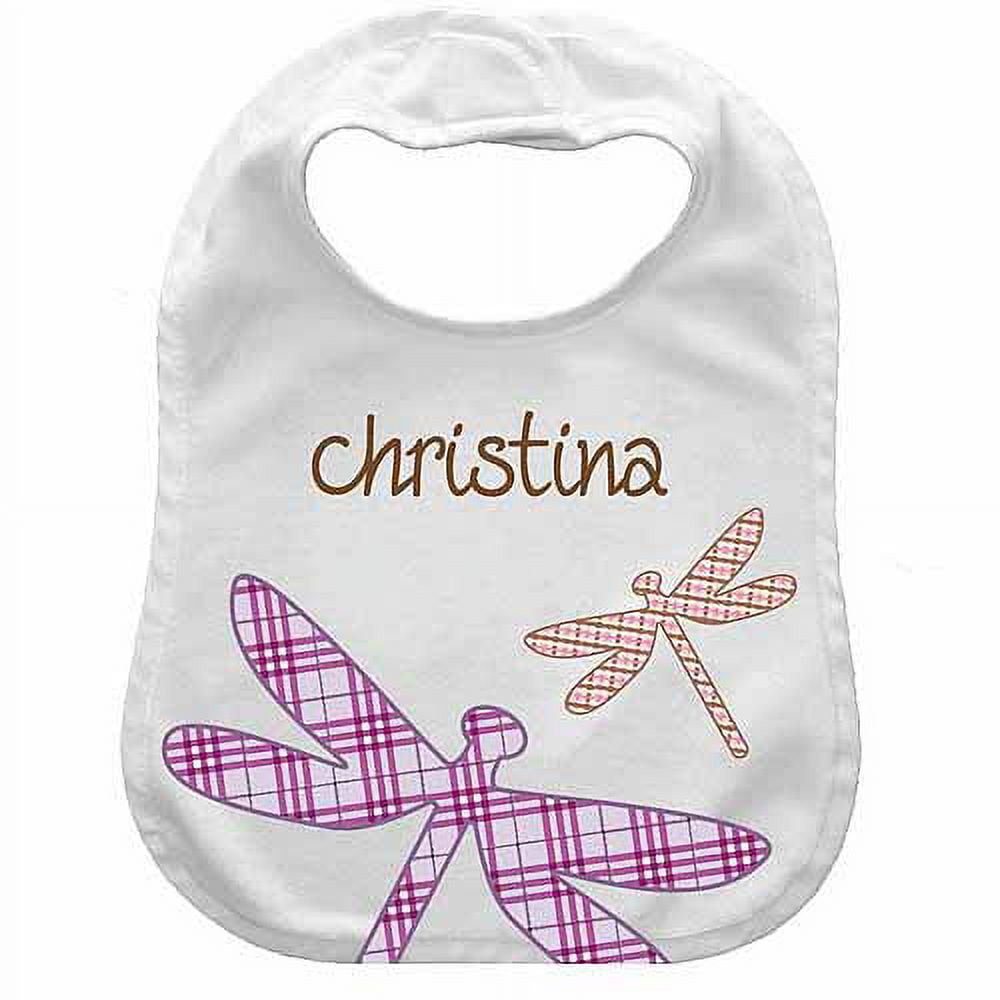 Personalized Baby Bib, Dragonfly