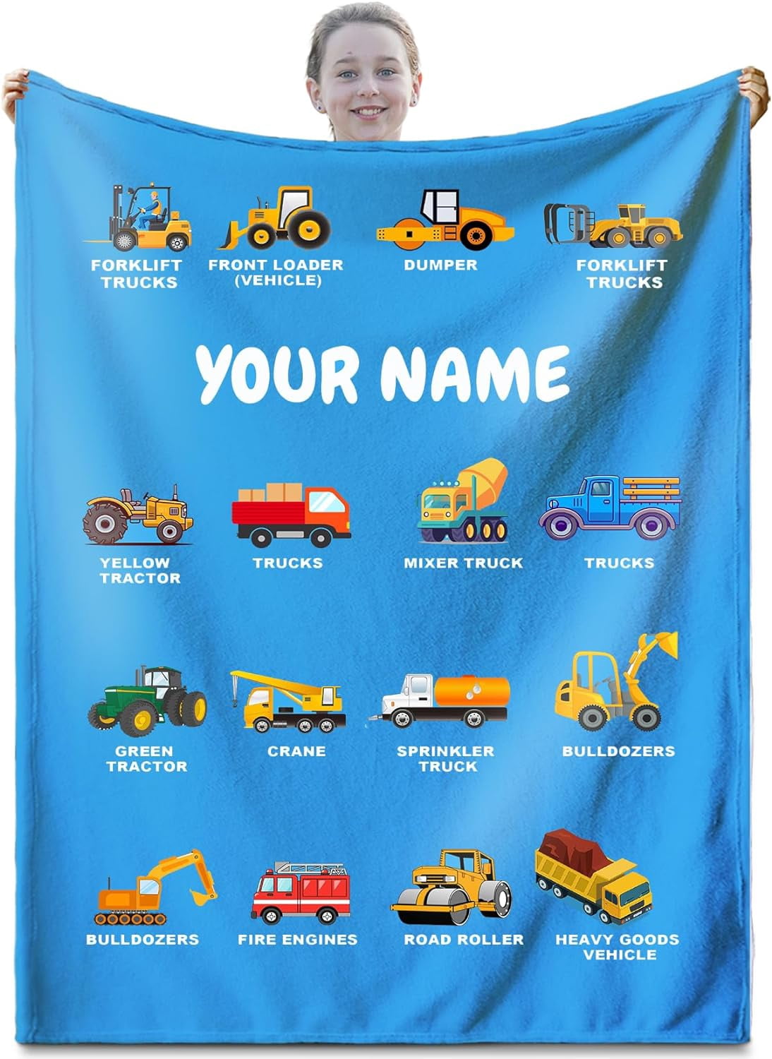 Custom Baby Blanket With Name - Personalized Gift For Newborns & Baby Showers