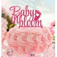 thumbnail image 1 of Personalized Baby Shower Cake Toppers in 'Baby in Bloom' or 'Oh Baby' Designs - High-Quality Acrylic Elegance, 1 of 3