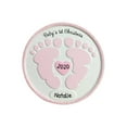 thumbnail image 1 of Personalized Baby’s First Christmas Ornament 2024 – Newborn Baby Girl First Christmas Pink Footprint, 1 of 10