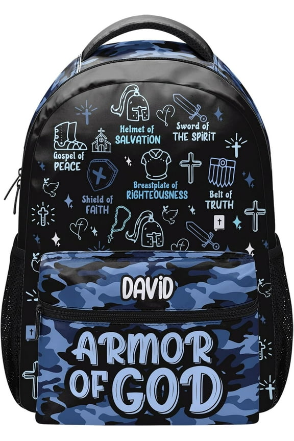 Personalized Backpack - Bible Armor Of God Backpack - Travel Backpack, Bookbag (Armor Of God)