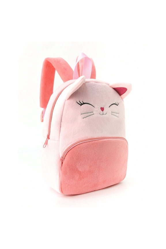 Personalized Backpack,Custom Embroidered Name Plush Cat Ear Bag, Comfortable Double Shoulder Straps Casual Unisex Bag, Polyester, Easy Clean