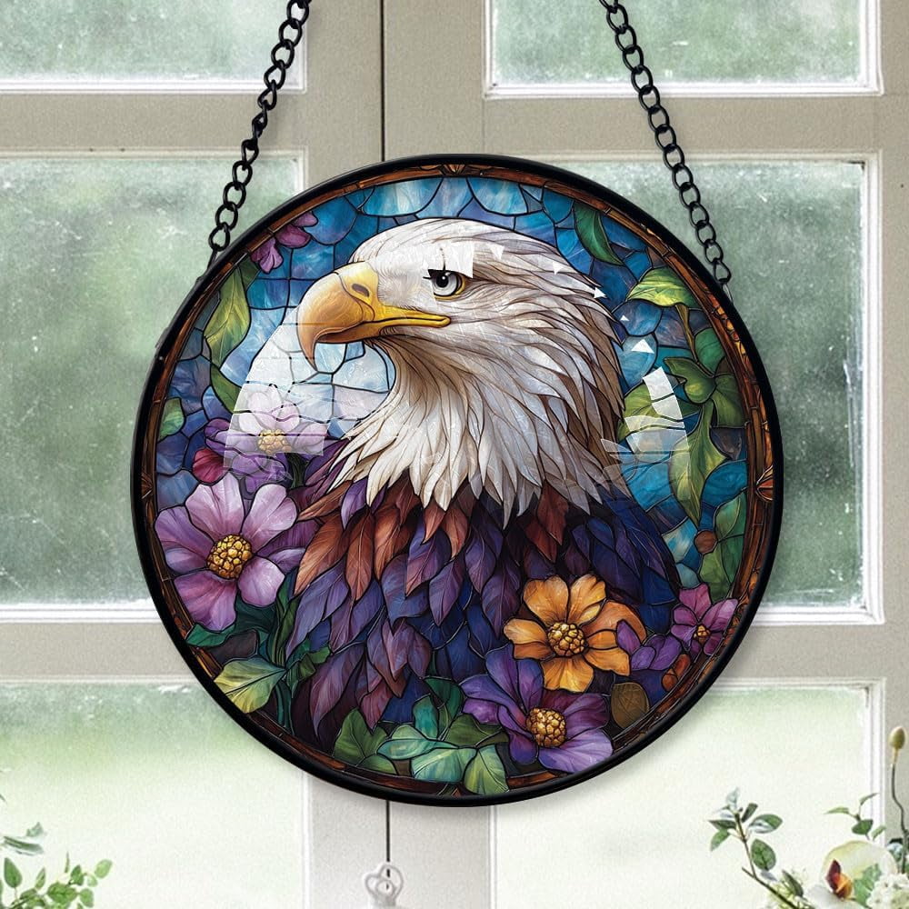 Personalized Bald Eagle Suncatcher Stained Glass Bald Eagle Originally Personalized Bald Eagle Suncatcher Stained Glass Bald Eagle Originally