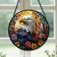 thumbnail image 1 of Personalized Bald Eagle Suncatcher Stained Glass, Bald Eagle Stained Glass Window Hanging Bald Eagle Sun Catchers Indoor Window Décor ZPTpdM, 1 of 5