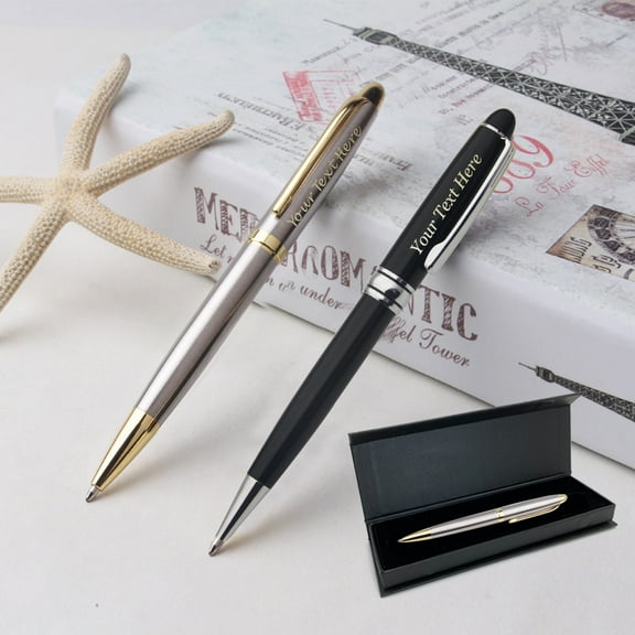 Personalized Ballpoint Pen with Name or Text Free Engraving Customized Pen Sets Graduation Birthday Thank You Gift