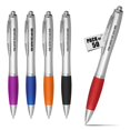 Red Ink Click Pens Personalized Ballpoint Pens with Rubber Grip Click Mechanism Red 50 ...