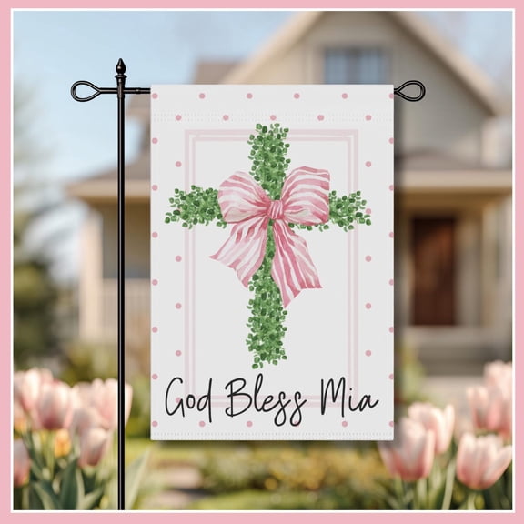 Personalized Baptism Flag: Custom Confirmation Banner, Christian Outdoor Decor