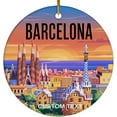 thumbnail image 1 of Personalized Barcelona Christmas Ornament 2025, Landscape Ornament Xmas, Gift for Traveler, Travel Souvenir Keepsake Gift for Family Friends, Christmas Tree Decoration Ornament naDZzt (Barcelona), 1 of 4