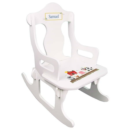 Personalized Barnyard Friends Puzzle Rocker