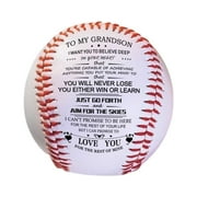 Personalized Baseball Gifts,To My Grandson Baseball,Baseball Gifts For Boys 8-12,Heartfelt Grandparents To Grandson Baseball With Inspirational Message,Graduation Birthday Wedding Anniversary Keepsake