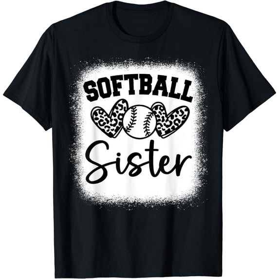 Personalized Baseball Heart Tee Cute Sister Women Baseball T-Shirt