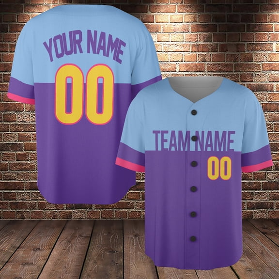 Personalized Baseball Jersey Shirt, Men Jersey Matching Team, Custom Name Teamname Number Jersey Outfit