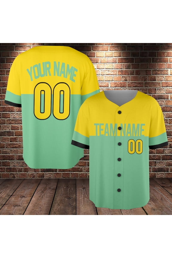Personalized Baseball Jersey Shirt, Men Jersey Matching Team, Custom Name Teamname Number Jersey Outfit