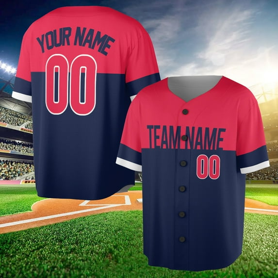 Personalized Baseball Jersey Shirt, Men Jersey Matching Team, Custom Name Teamname Number Jersey Outfit