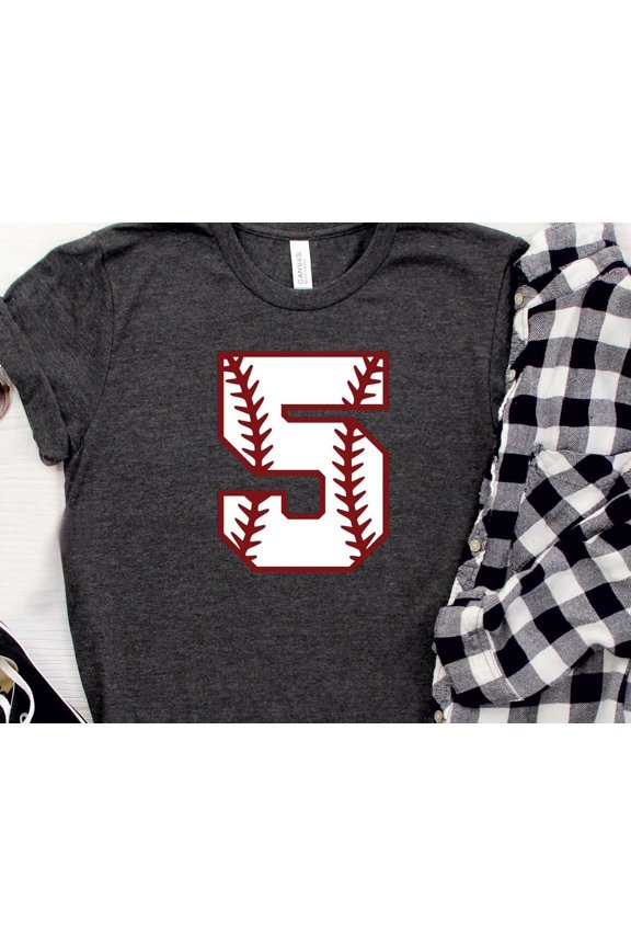 Personalized Baseball Number Shirt Custom Birthday Tee