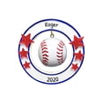 thumbnail image 1 of Personalized Baseball Ornament 2024 - Sports Ornaments for Christmas Tree, World Series Ornament, Trainer Ornament, Gifts for Baseball Players - Baseball Circle - Free Customization, 1 of 10
