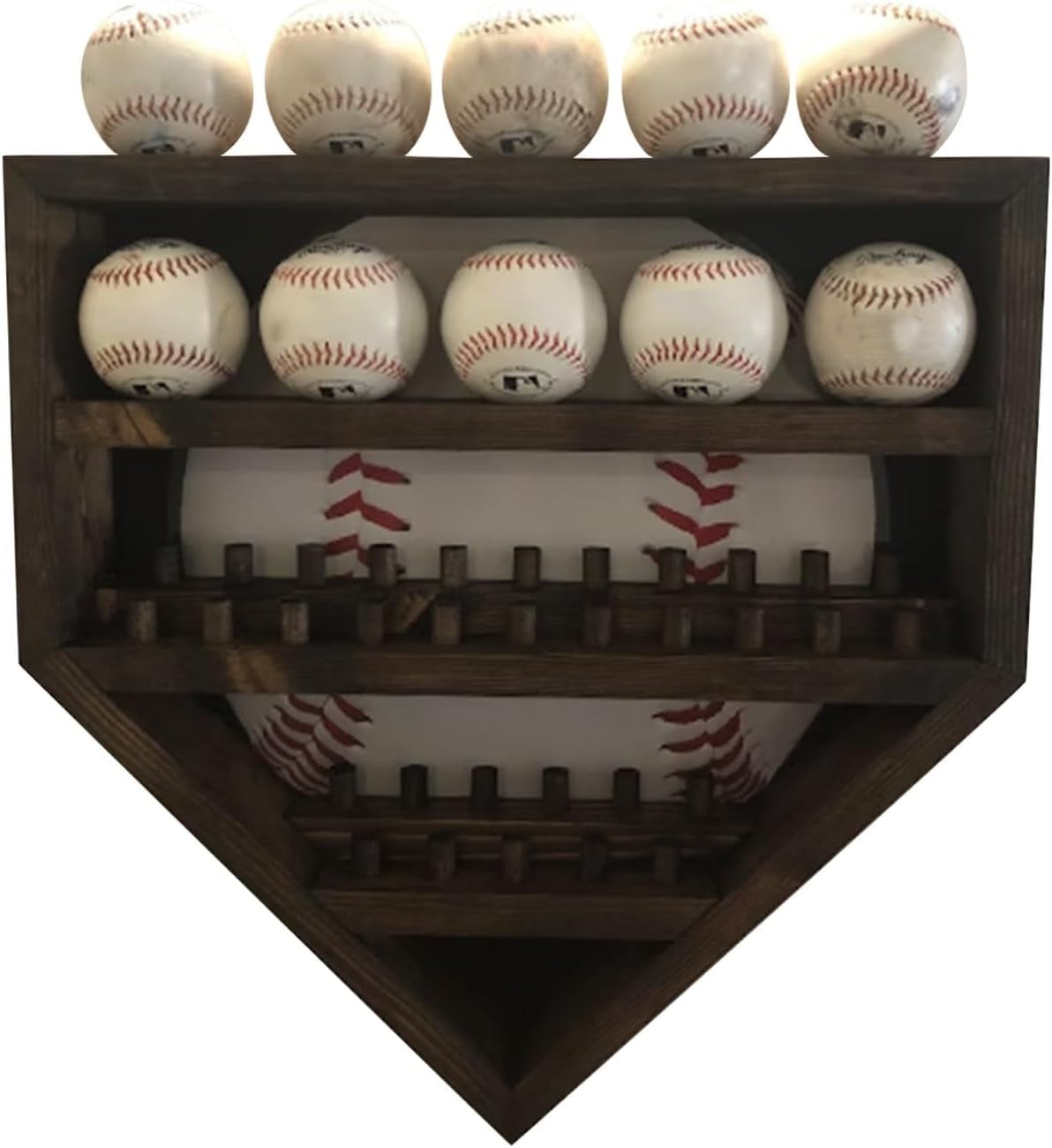 Personalized Baseball Ring Display Case, Wooden Baseball Championship