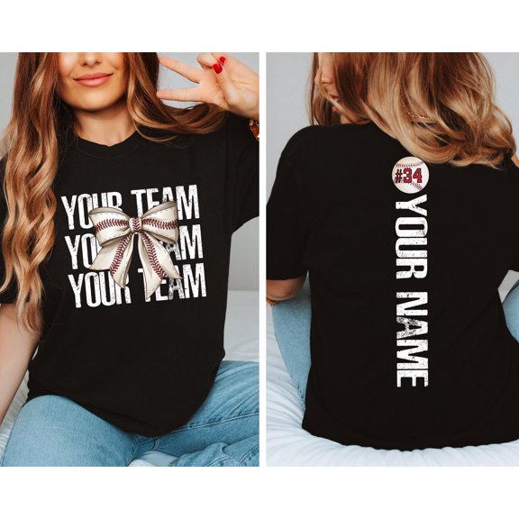 Personalized Baseball Shirt Cute Baseball Season Shirt Baseball School Mascot Custom Baseb