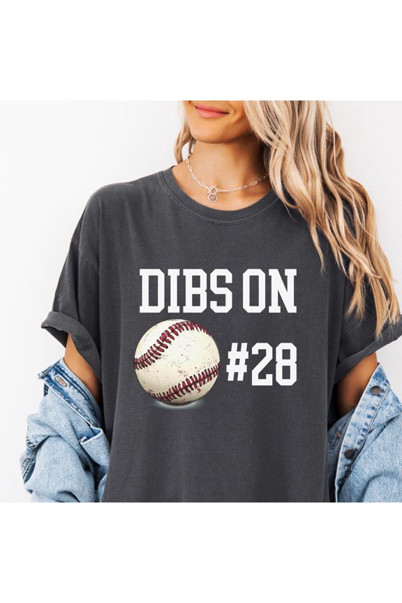Personalized Baseball Shirt Dibs on player Baseball Tee Baseball Girlfriend Shirt Baseball