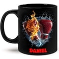 thumbnail image 1 of Personalized Basketball Coffee Mug - Gift for Sports Lovers, Custom Cup With Name, Ceramic 15oz, Customized Fan Black Cup, 1 of 10