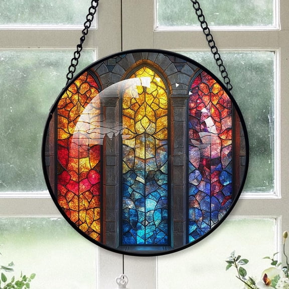 Personalized Bat Paper Suncatcher Stained Glass, Bat Paper Gifts for Women, Bat Paper for Windows, Bat Paper Window Hangings with Chain and Hook wnh1b3