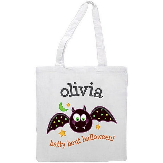 Personalized Batty Bout Halloween Treat Bag